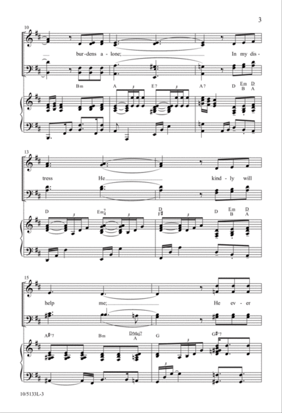 I Must Tell Jesus 4-Part scores gallery preview page 3