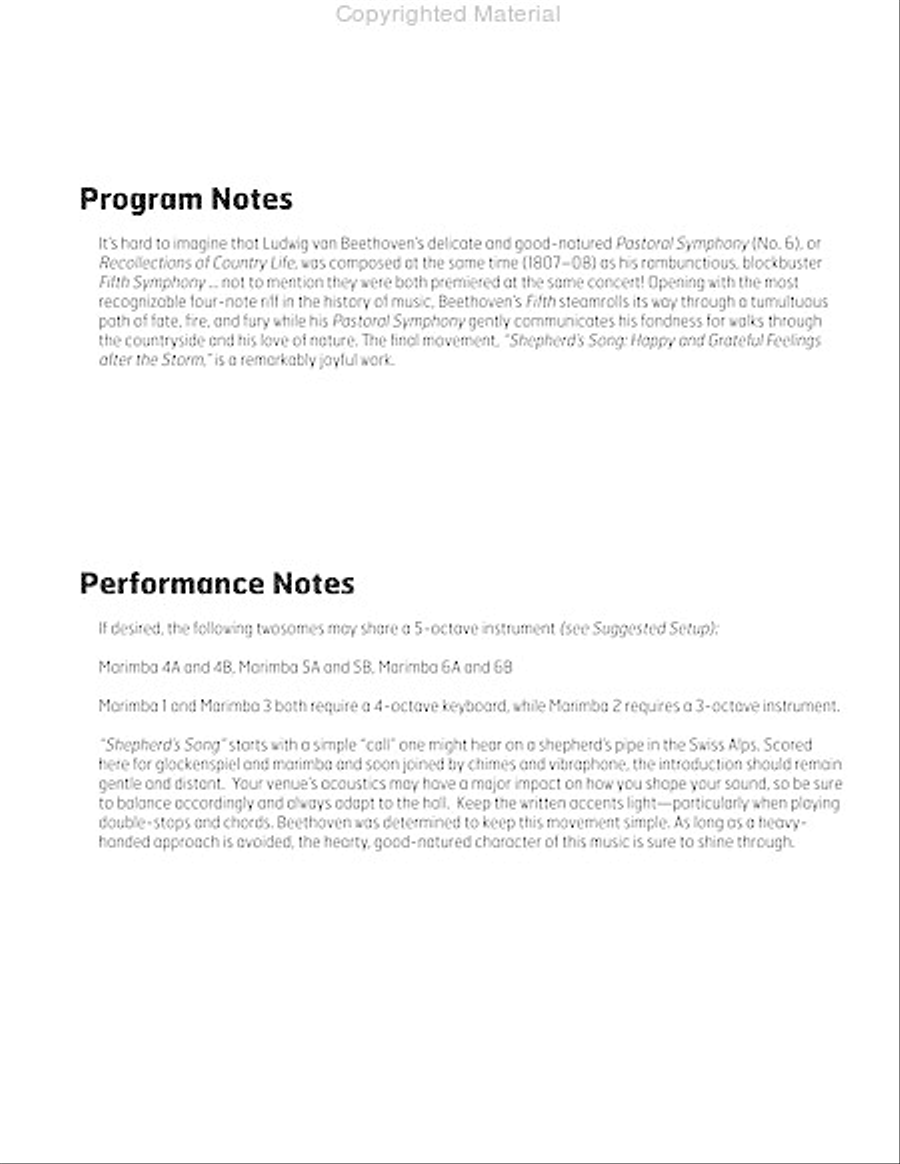 Shepherd's Song Percussion Ensemble scores gallery preview page 3