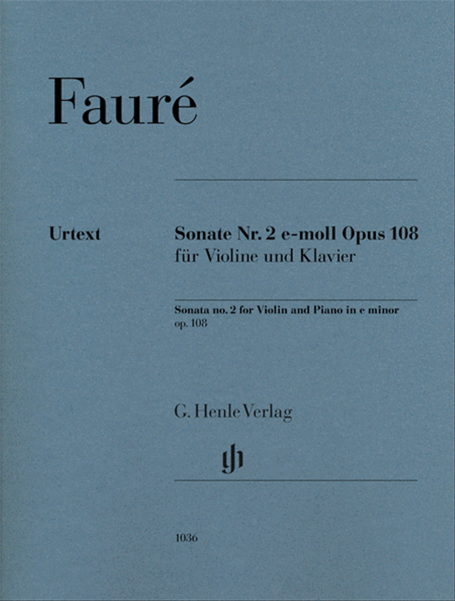 Violin Sonata No. 2 in E minor, Op. 108 Violin Solo scores gallery preview page 1