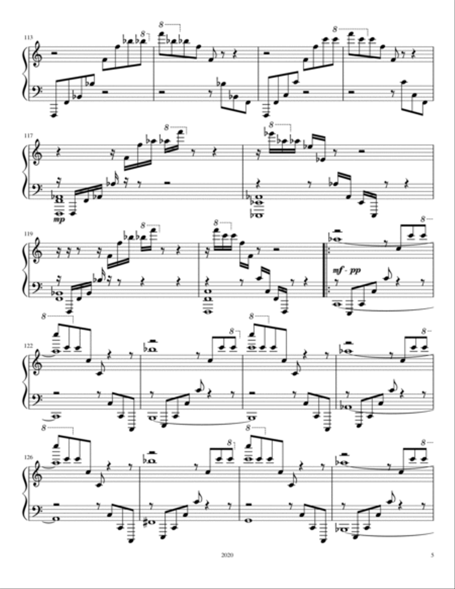 Three Piano Pieces Piano Solo scores gallery preview page 5