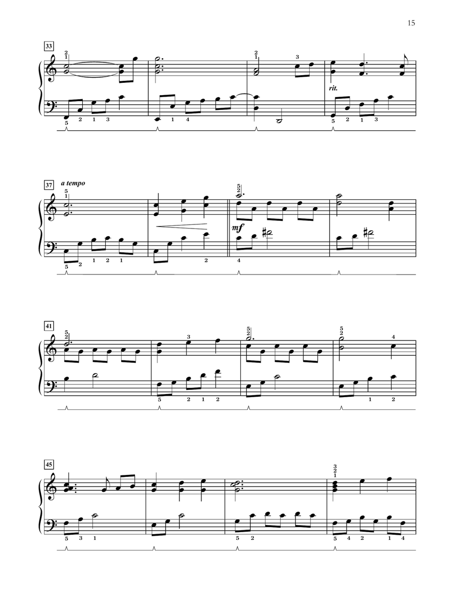 How Beautiful (arr. Carol Tornquist) Piano Solo scores gallery preview page 3