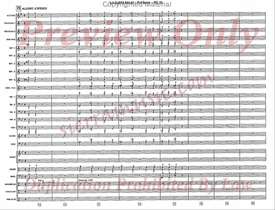 La Guera Baila (The Fair One Dances) Jazz Ensemble scores gallery preview page 11