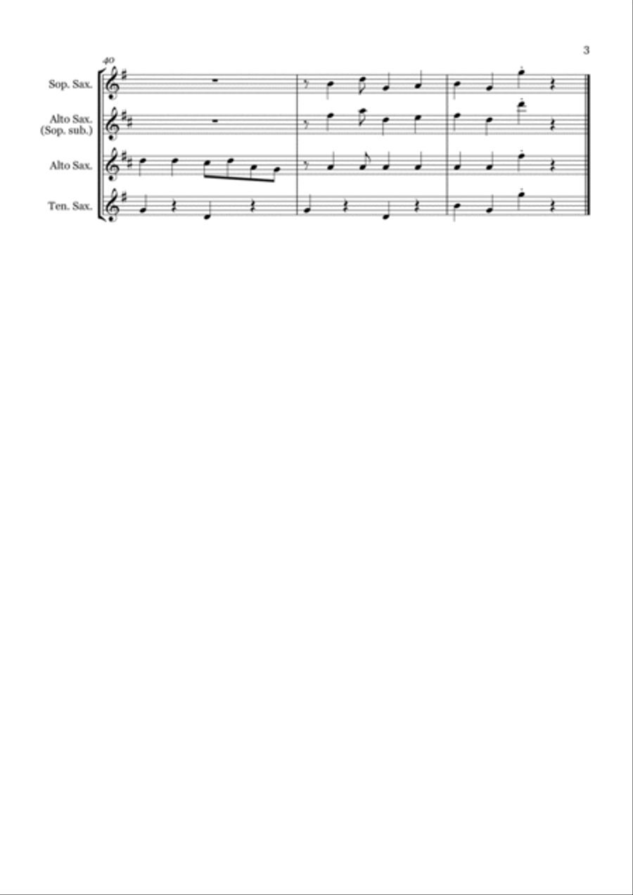 Jingle Bells - Saxophone trio (SAT/AAT) image number null
