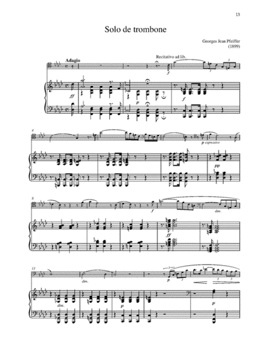 Contest Pieces for Trombone and Piano