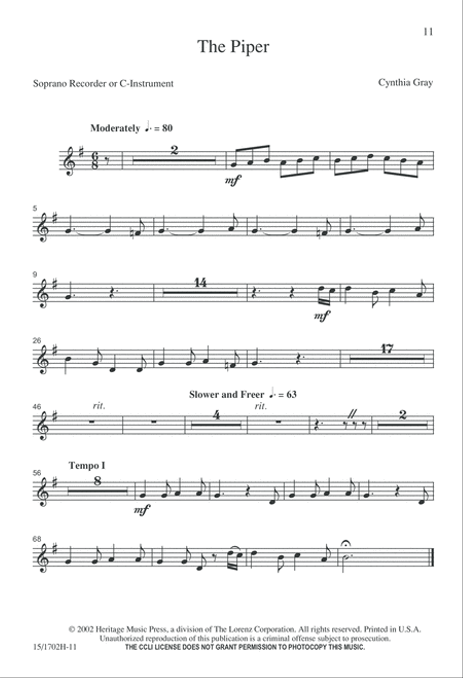 The Piper The Piper 2-Part scores gallery preview page 11