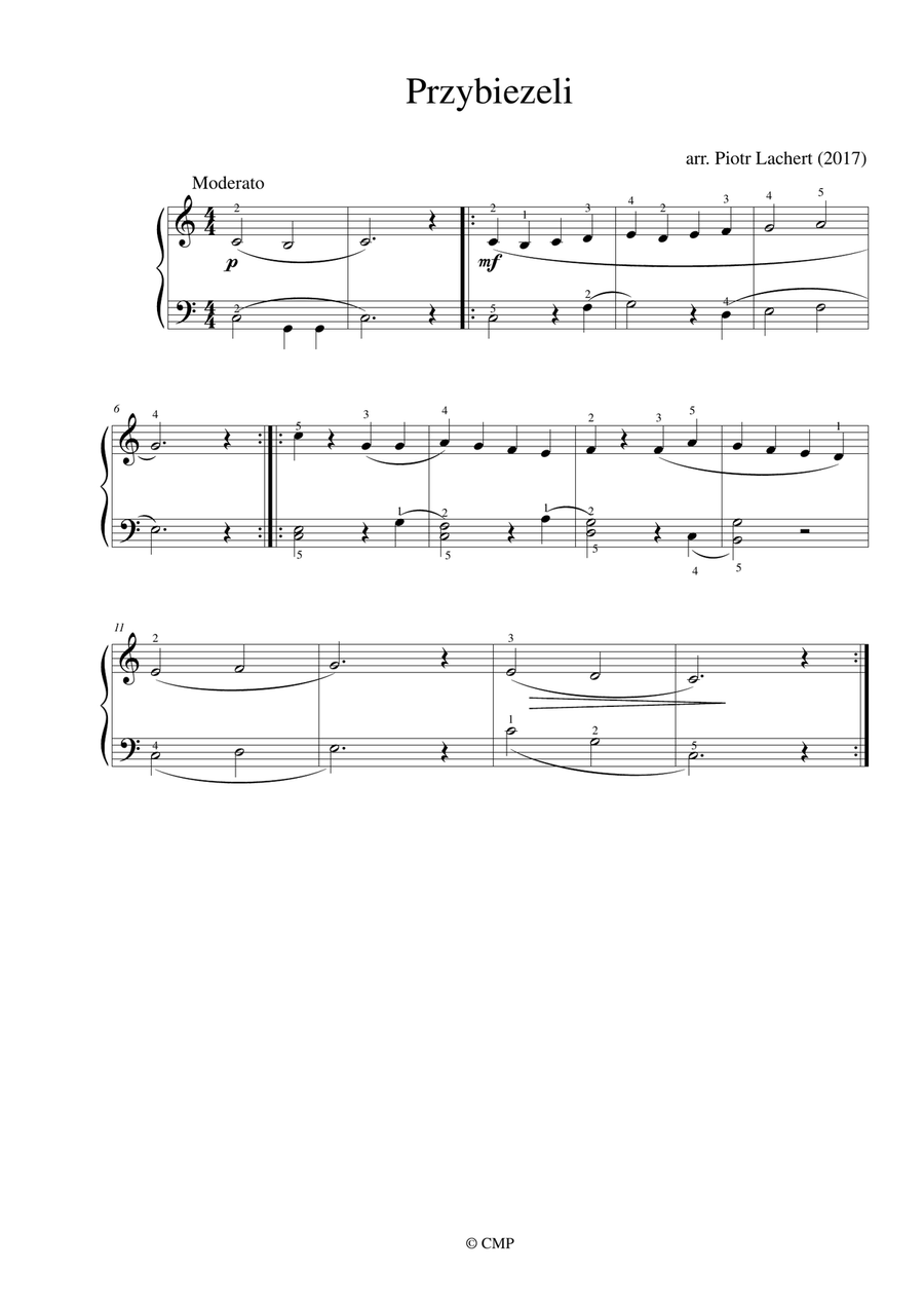 Kolędy Polskie (Polish Christmas Carols) for piano /keyboards, arrangement for begginers Easy Piano scores gallery preview page 5