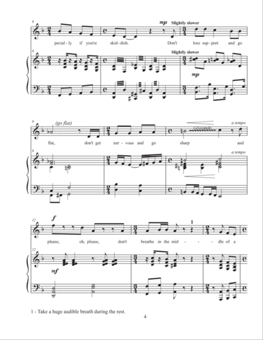 The Unofficial Guide to Above Average Singing for Medium Voice and Piano Medium Voice scores gallery preview page 5