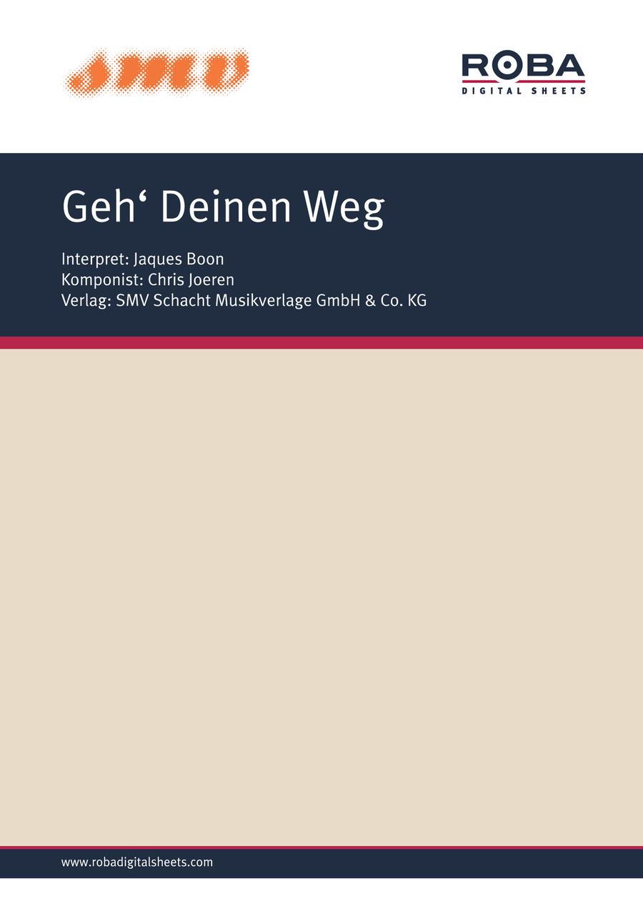 Geh' Deinen Weg