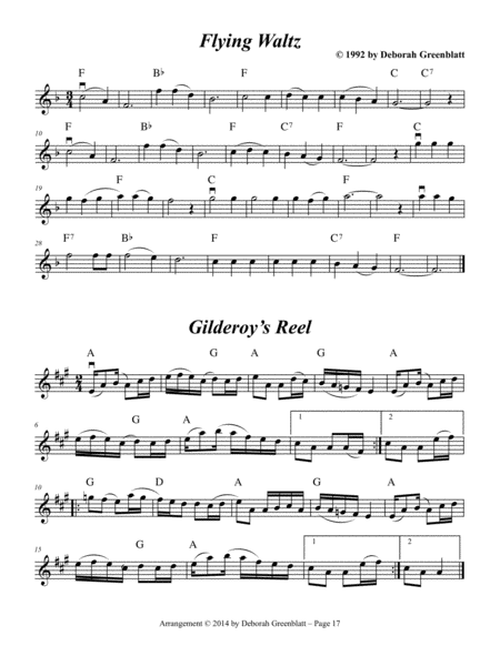 Dancing Fiddle Tune Trios for Strings - Violin A, Viola B, and Cello C (3 books)