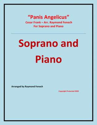 Book cover for Panis Angelicus - Soprano (voice) and Piano