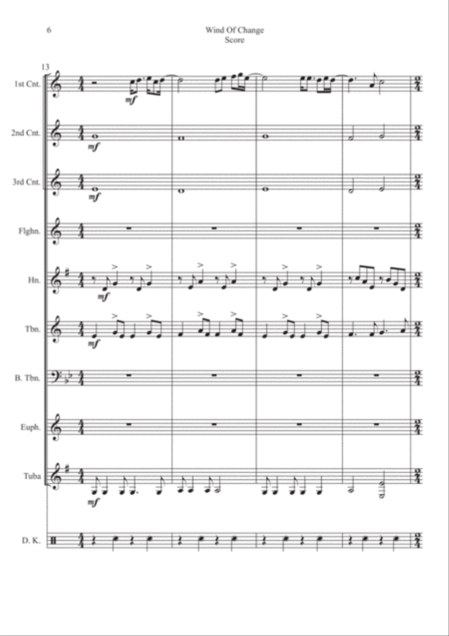 Wind Of Change Wind Of Change Brass Ensemble scores gallery preview page 6