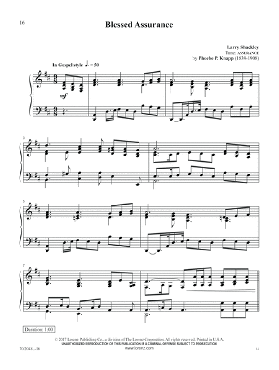 Sixty-Second Service Solutions Piano Solo scores gallery preview page 7
