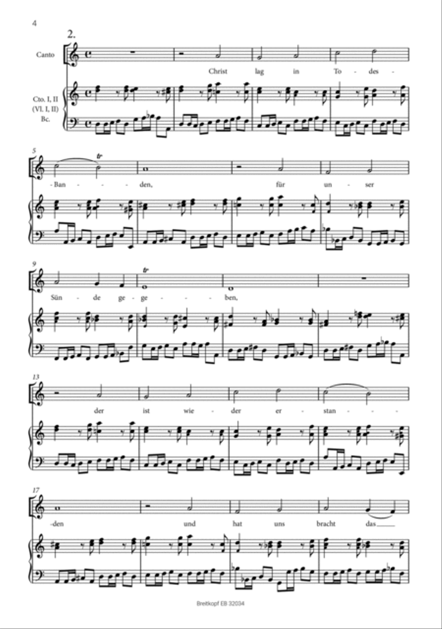 Christ lag in Todes-Banden 4-Part scores gallery preview page 3