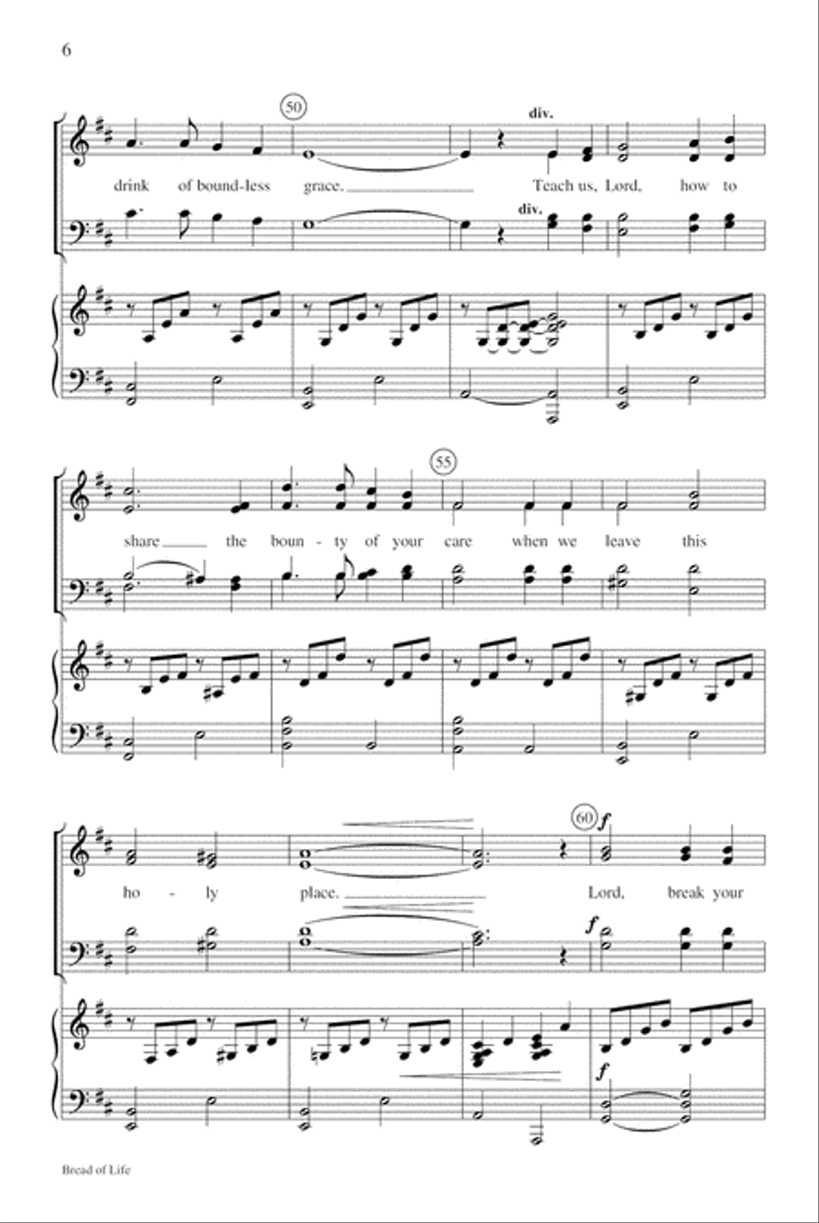 Bread of Life Bread of Life 4-Part scores gallery preview page 7