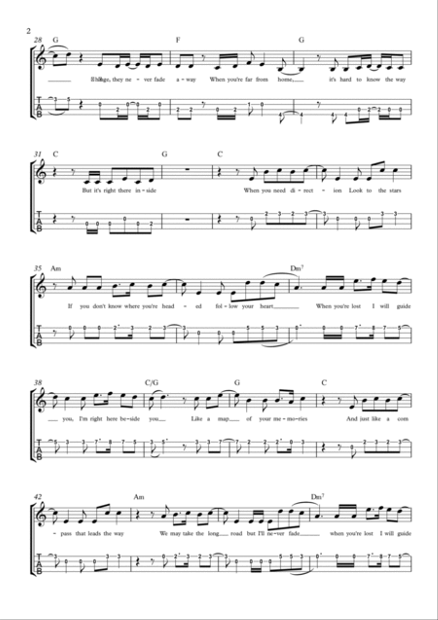 Love Is A Compass Ukulele scores gallery preview page 2