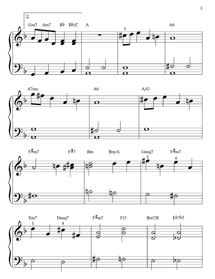 Angela Angela Easy Piano scores gallery preview page 3