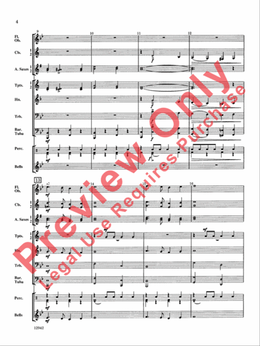 March to the Big Top Concert Band scores gallery preview page 5