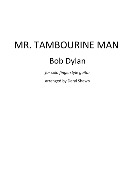 Mr. Tambourine Man image number null