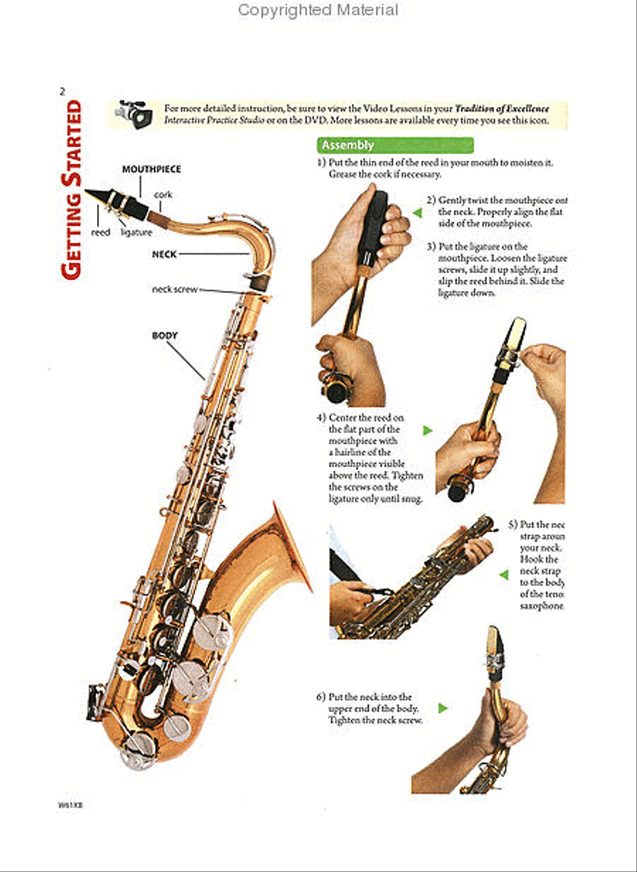 Tradition of Excellence Book 1 - Bb Tenor Saxophone Concert Band Methods scores gallery preview page 4