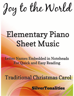 Book cover for Joy to the World Elementary Piano Sheet Music