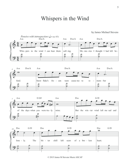 Whispers Trilogy (3 intermediate piano solos) image number null