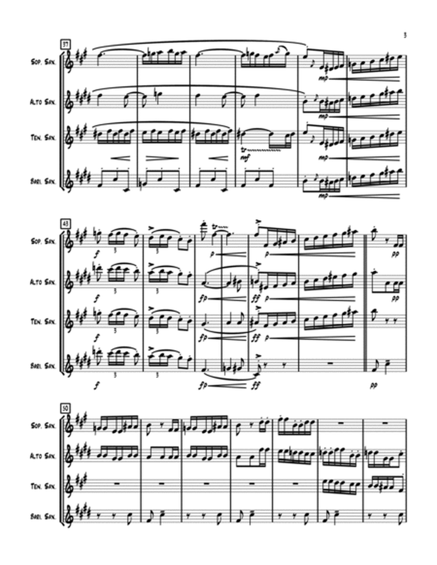 Spanish Dance nr.1 for Sax Quartet(full score and parts) image number null