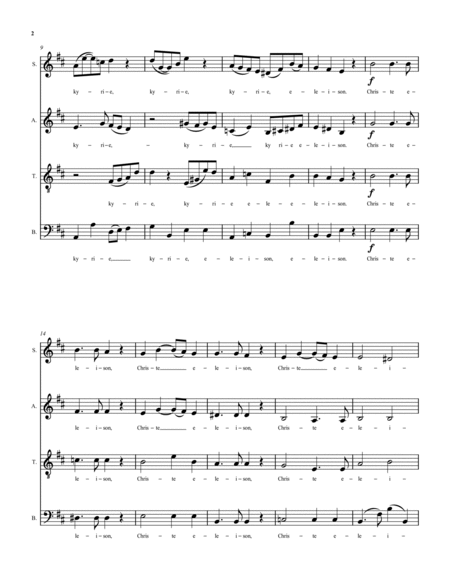 Missa Cappella - an a cappella mass for SATB choir and two soloists image number null