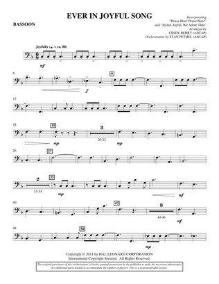 Ever In Joyful Song - Bassoon
