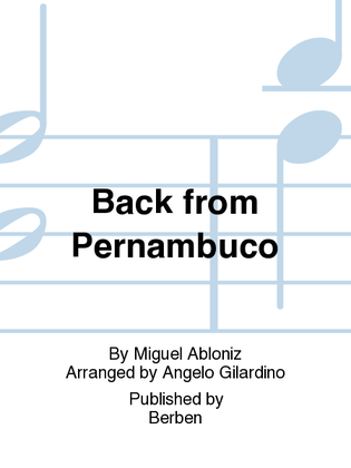 Book cover for Back From Pernambuco