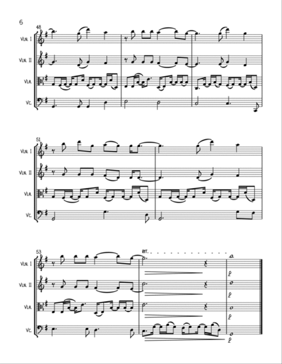 Heartbeats String Quartet scores gallery preview page 6