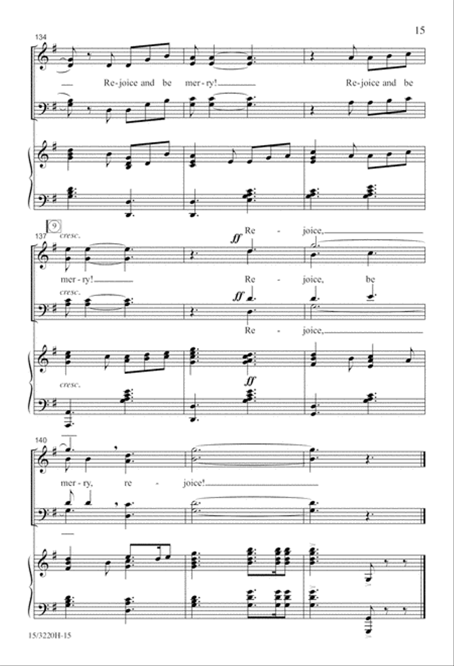 Rejoice and Be Merry! Rejoice and Be Merry! 4-Part scores gallery preview page 15