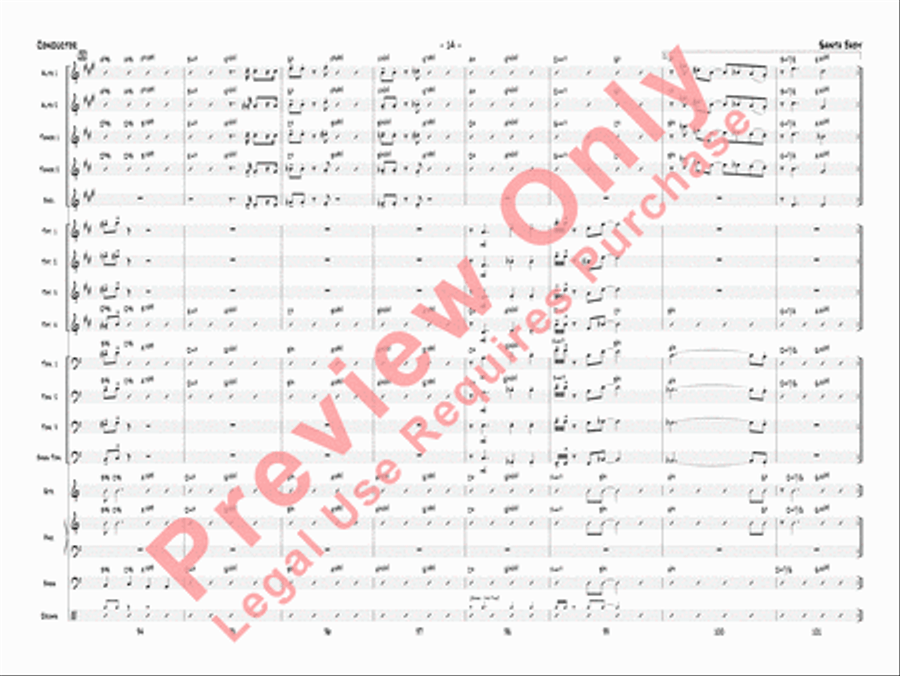 Santa Baby Jazz Ensemble scores gallery preview page 17