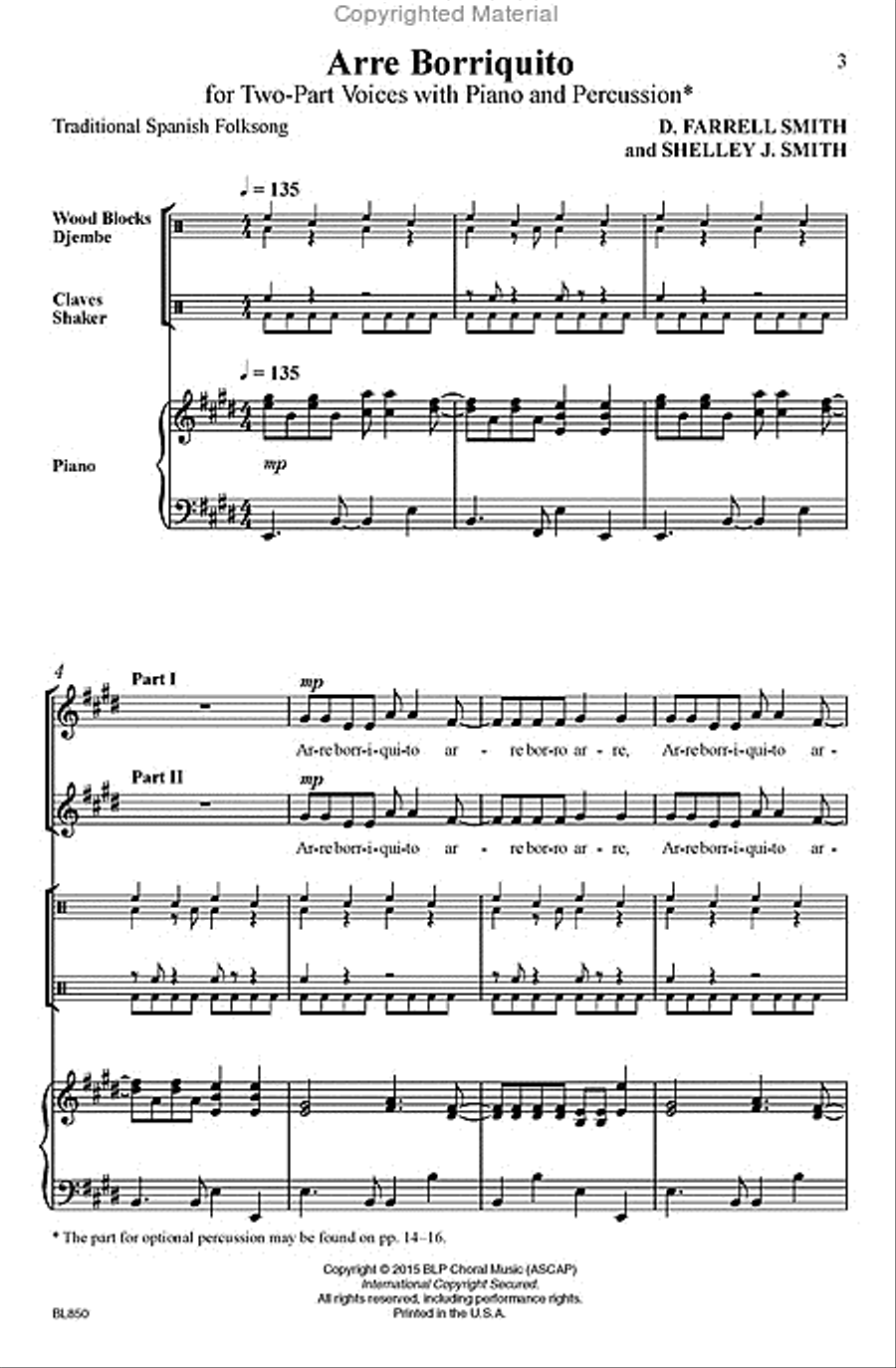 Arre Borriquito Choir scores gallery preview page 2