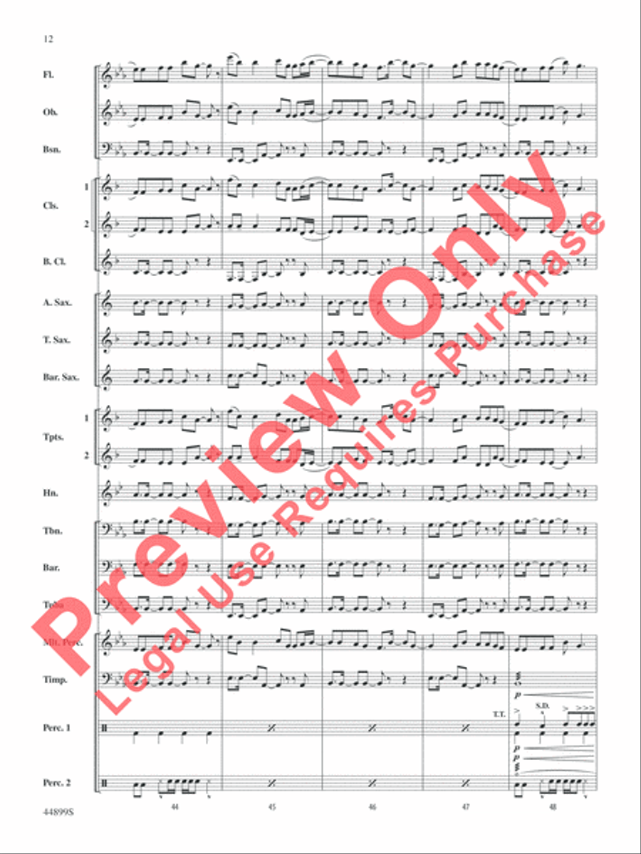 Cheerleader Cheerleader Concert Band scores gallery preview page 12
