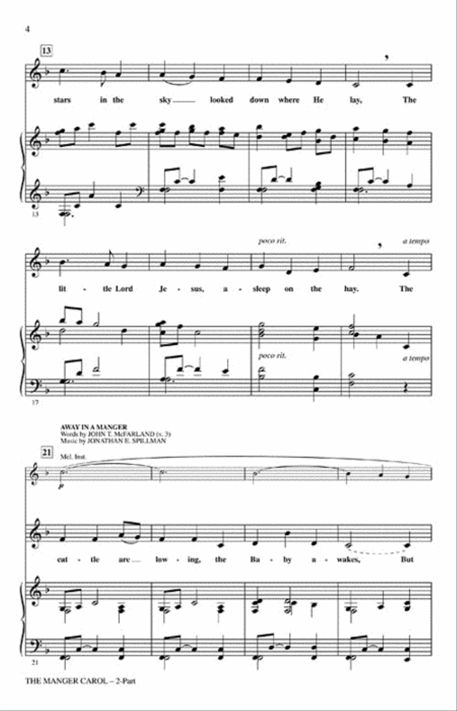 The Manger Carol The Manger Carol 2-Part scores gallery preview page 3