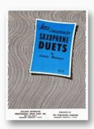 Book cover for Jazz Conception For Saxophone Duets Book/CD
