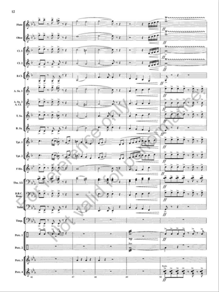 Tempest Rising Concert Band scores gallery preview page 13