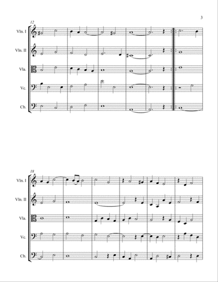 Pavane String Orchestra scores gallery preview page 3