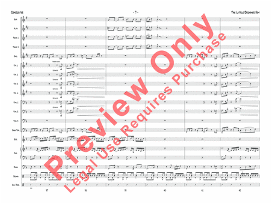 The Little Drummer Boy Jazz Ensemble scores gallery preview page 8