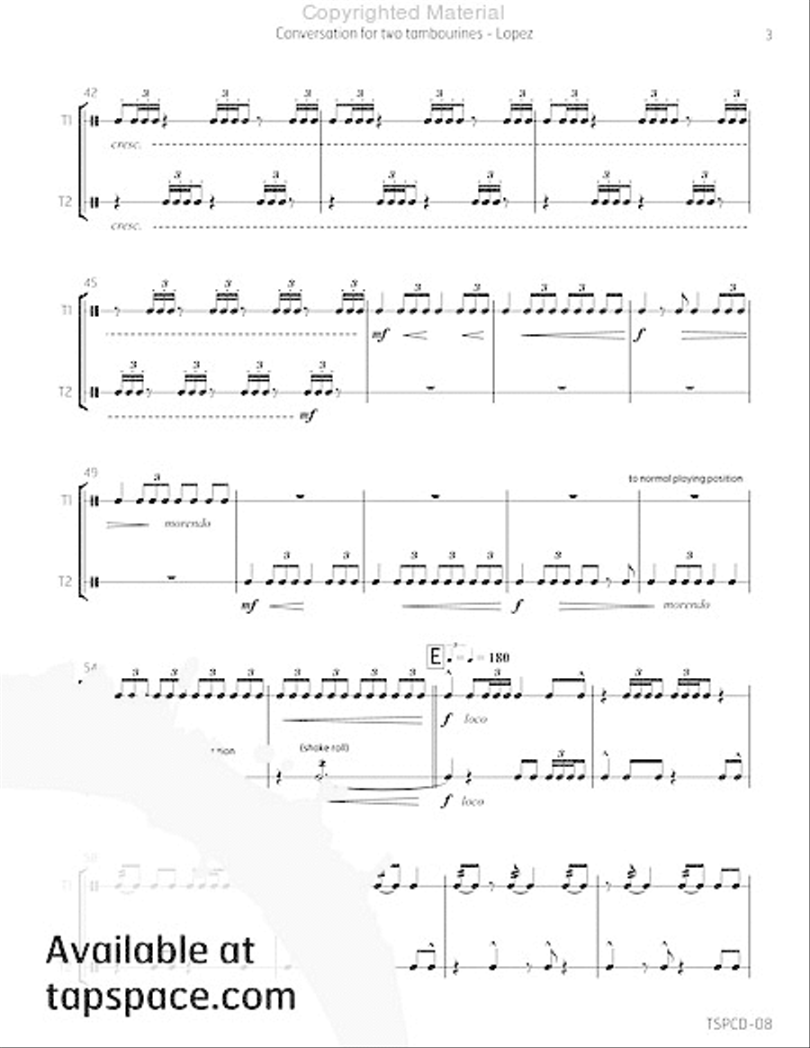Conversation Conversation Percussion scores gallery preview page 8