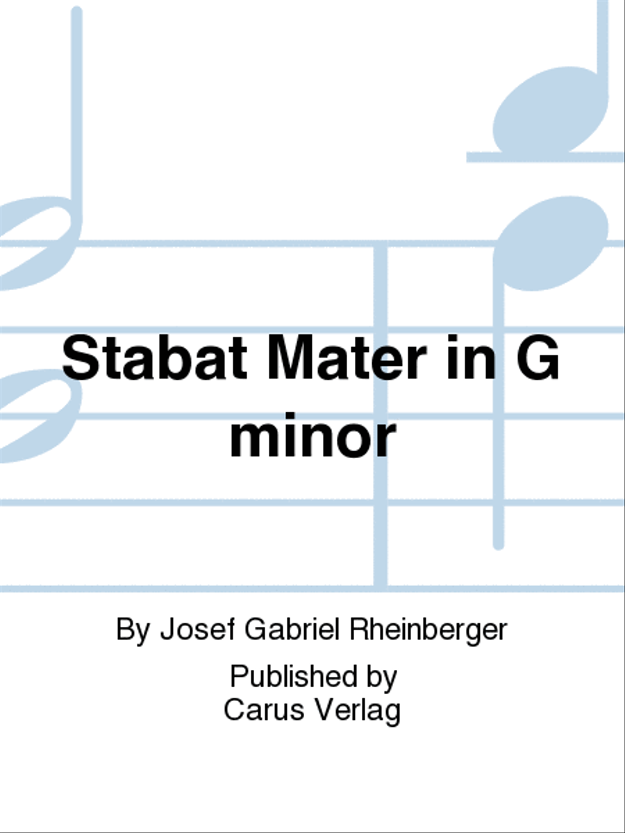 Stabat Mater in G minor Violin scores gallery preview page 1