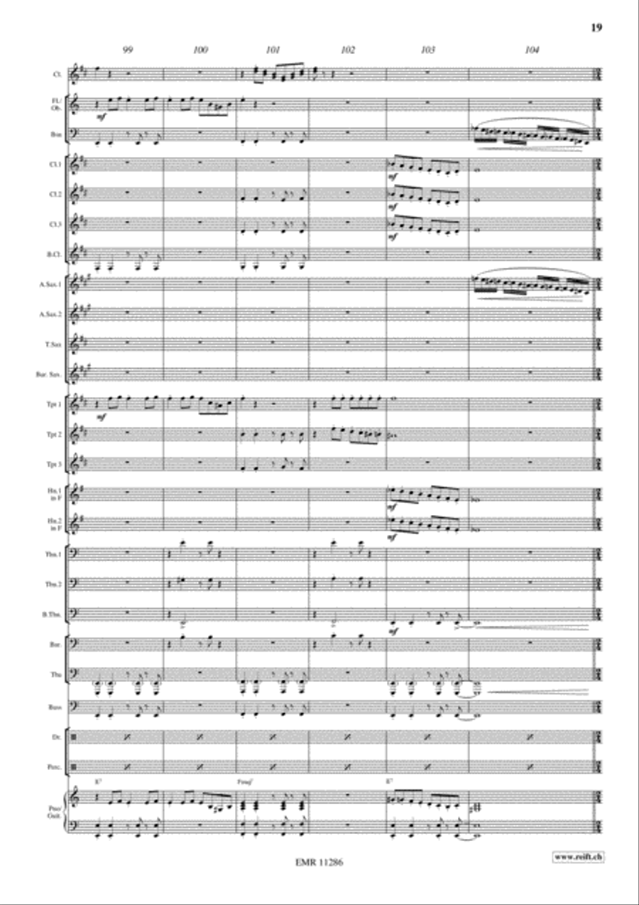 Swingair Bumble Bee Concert Band scores gallery preview page 20