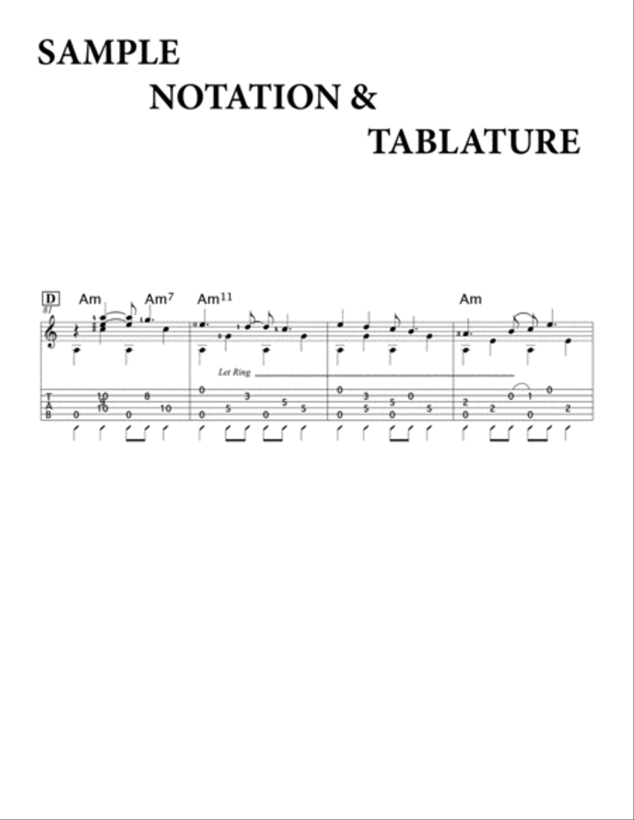 Jam Man - Fingerstyle Guitar Solo Electric Guitar scores gallery preview page 5
