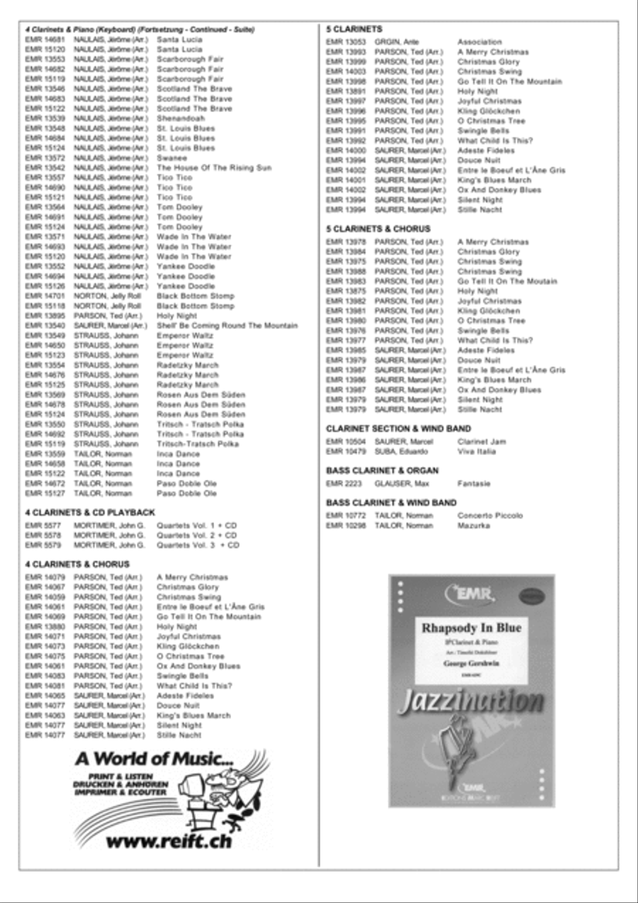 Good Friends Clarinet Quartet scores gallery preview page 5