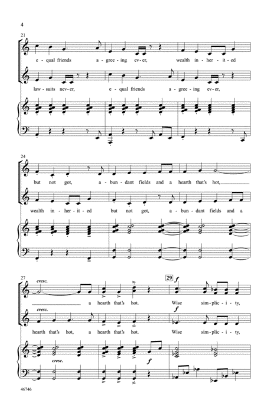 A Pleasant Life Choir scores gallery preview page 3