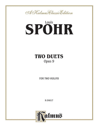Book cover for Two Duets, Op. 9