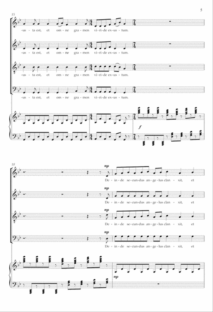 Revelation: Factum est silentium from Eternal Light: A Requiem 4-Part scores gallery preview page 5