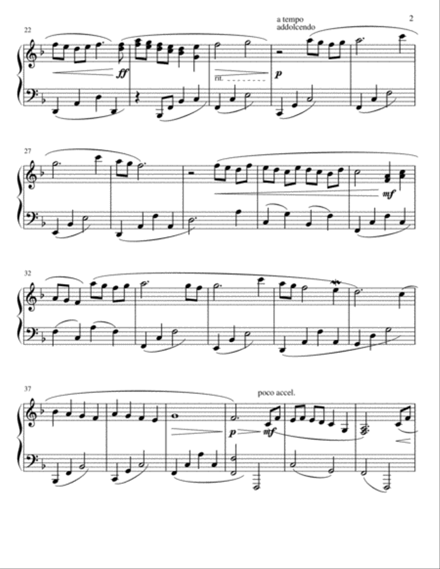 A Warm Day in February Piano Solo scores gallery preview page 2