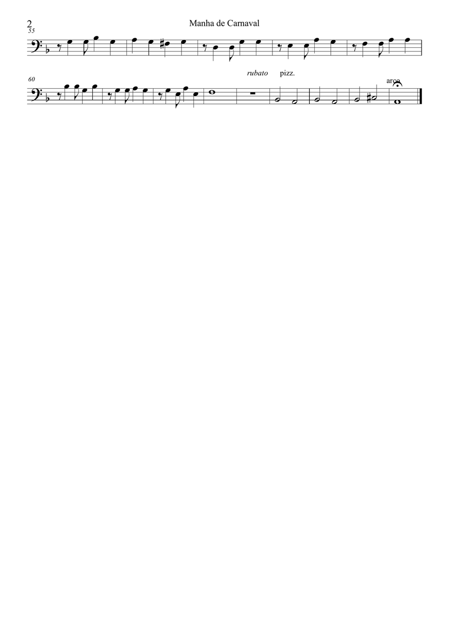 A Day In The Life Of A Fool (manha De Carnaval) String Quartet scores gallery preview page 4
