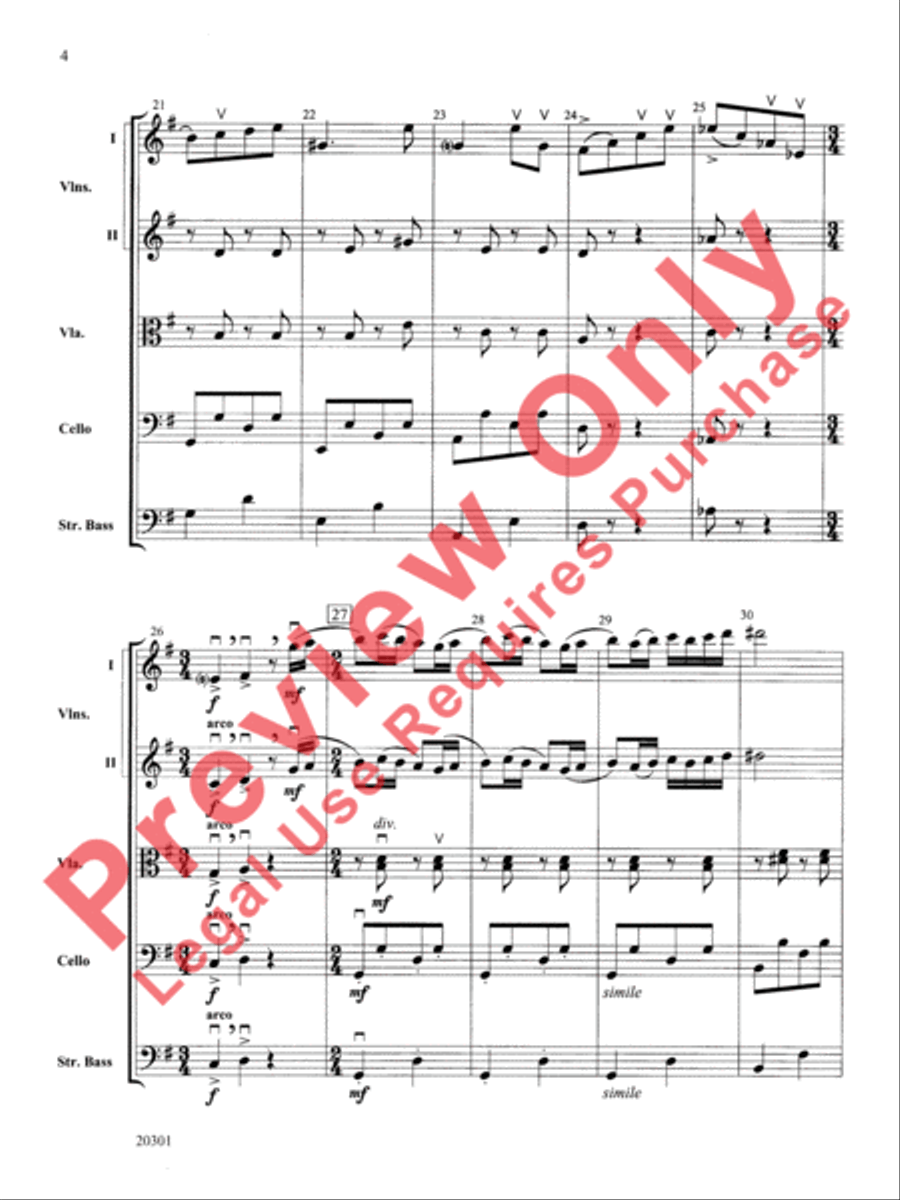 Acrobats String Orchestra scores gallery preview page 5